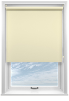 Palermo (Blackout), Cream - Motorised Roller Blind